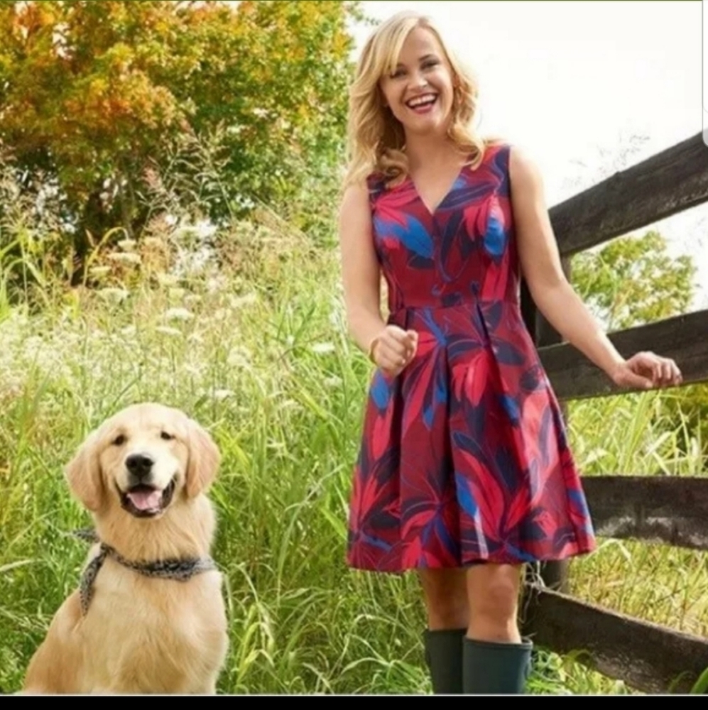 Draper James Autumn Bloom Love Circle dress 2 - Picture 3 of 12